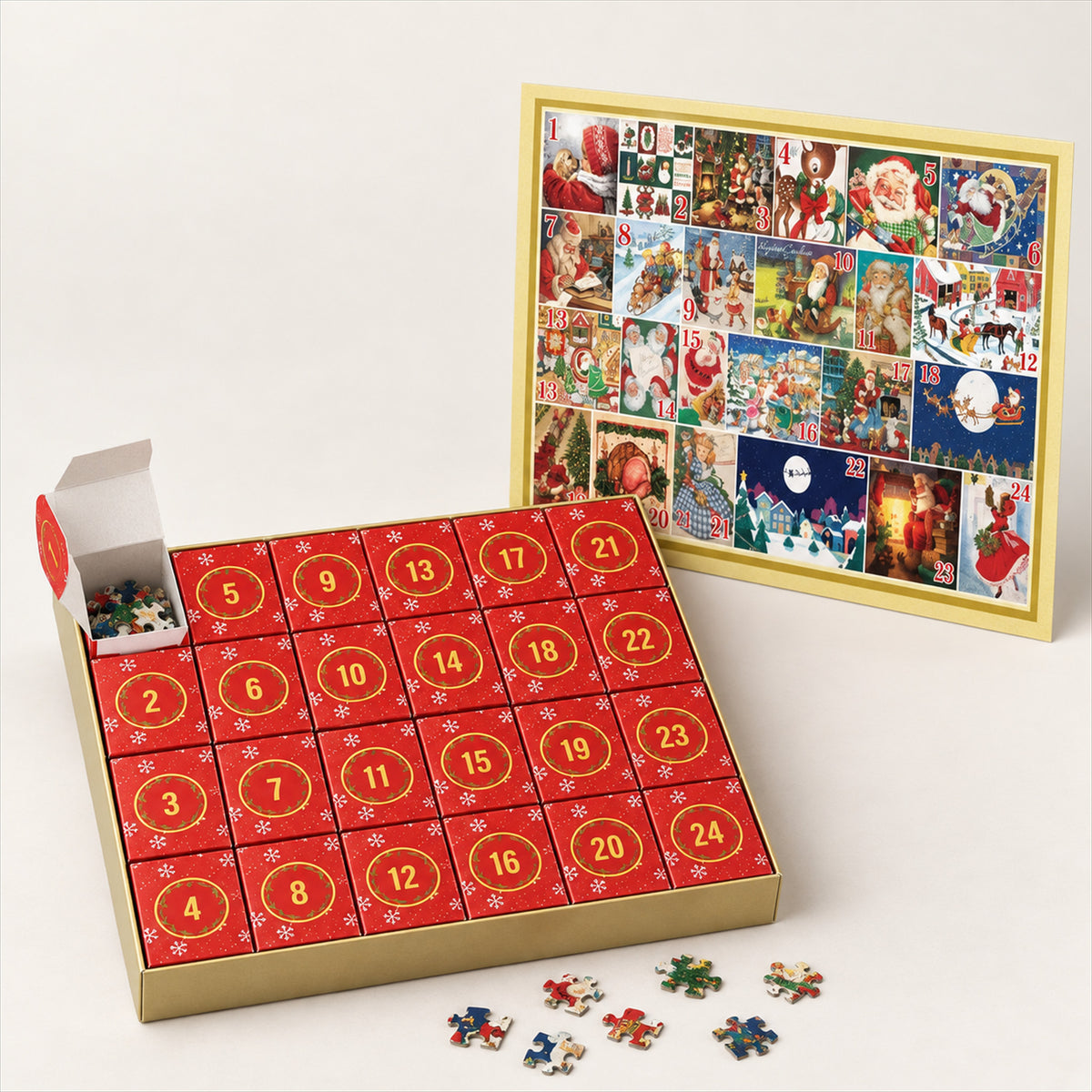 24-Day Advent Puzzle Calendar – Daily Piece Reveal for Families