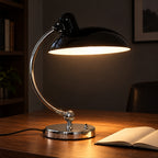 Adjustable Iron Dome Desk Lamp – E27 Socket, for Desks & Nightstands - in use