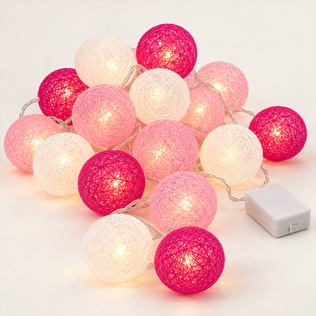 Battery Operated LED Ball Lights – Cordless, Festive Party Decor