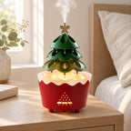 Christmas Tree Essential Oil Diffuser – Quiet Mist, Holiday Decor - in room