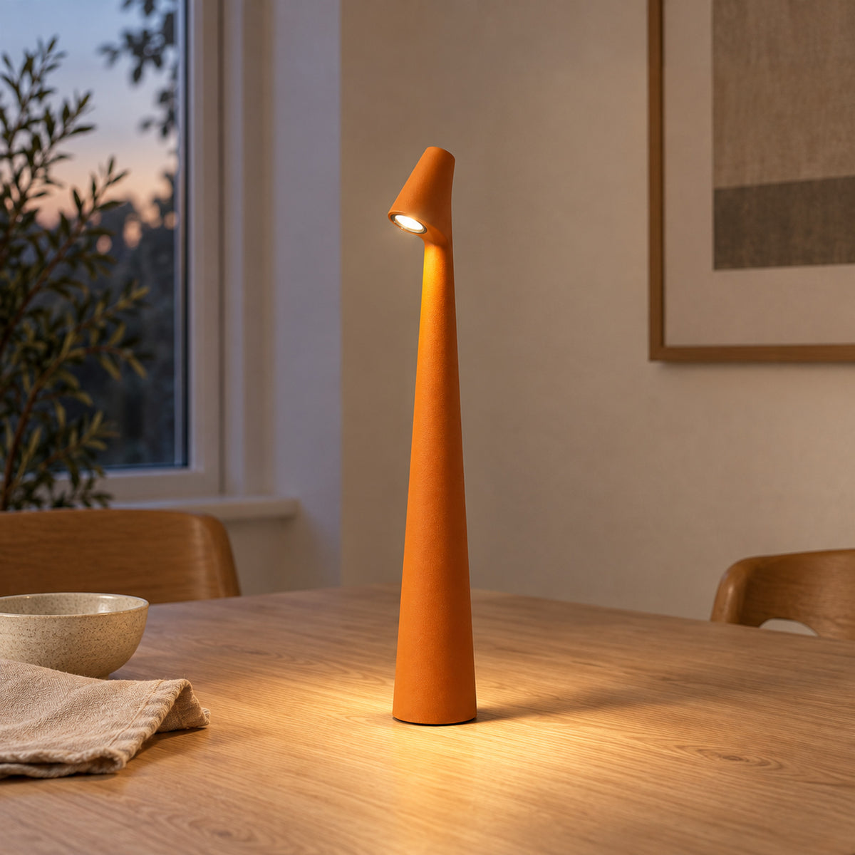 Cordless LED Table Lamp – USB Rechargeable Touch Dimmer for Any Room - in room