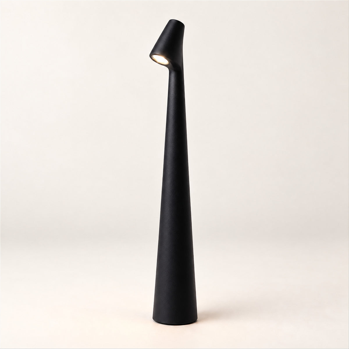 Cordless LED Table Lamp – USB Rechargeable Touch Dimmer for Any Room - Black