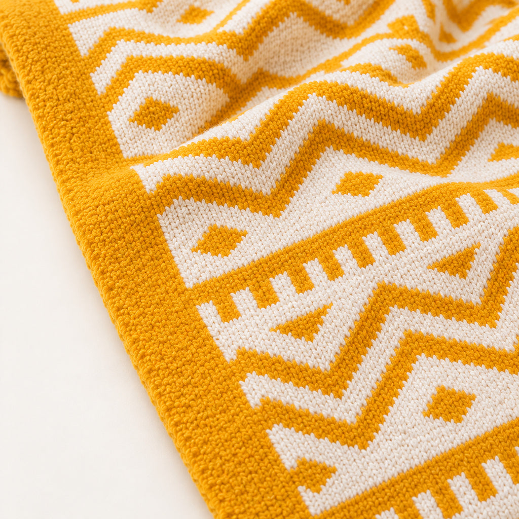 Decorative Throw Blanket – 5 Colors, 2 Sizes for Sofa or Bed - detail
