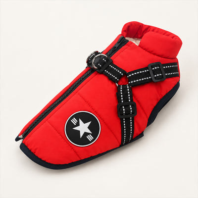 Dog Jacket with Built-In Harness – Waterproof, All Breeds S-3XL