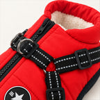 Dog Jacket with Built-In Harness – Waterproof, All Breeds S-3XL - detail