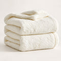 Double-Sided Sherpa Fleece Blanket – Reversible, Sofa & Bed Throw