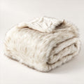 Faux Fur Throw Blanket – Plush 59x79 in, Sofa & Bed Accent