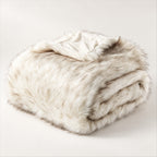 Faux Fur Throw Blanket – Plush 59x79 in, Sofa & Bed Accent
