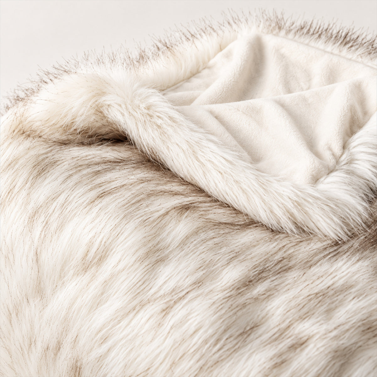 Faux Fur Throw Blanket – Plush 59x79 in, Sofa & Bed Accent - detail