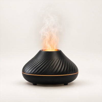 Flame Essential Oil Diffuser – USB-Powered LED Mist for Any Room