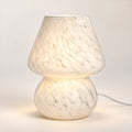 Glass Mushroom Lamp – 3 Shade Patterns, Cozy Room Accent Lighting