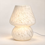 Glass Mushroom Lamp – 3 Shade Patterns, Cozy Room Accent Lighting