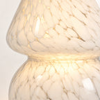 Glass Mushroom Lamp – 3 Shade Patterns, Cozy Room Accent Lighting - detail