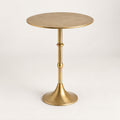 Gold Metal Side Table – All-Metal Design for Hallway or Bedroom