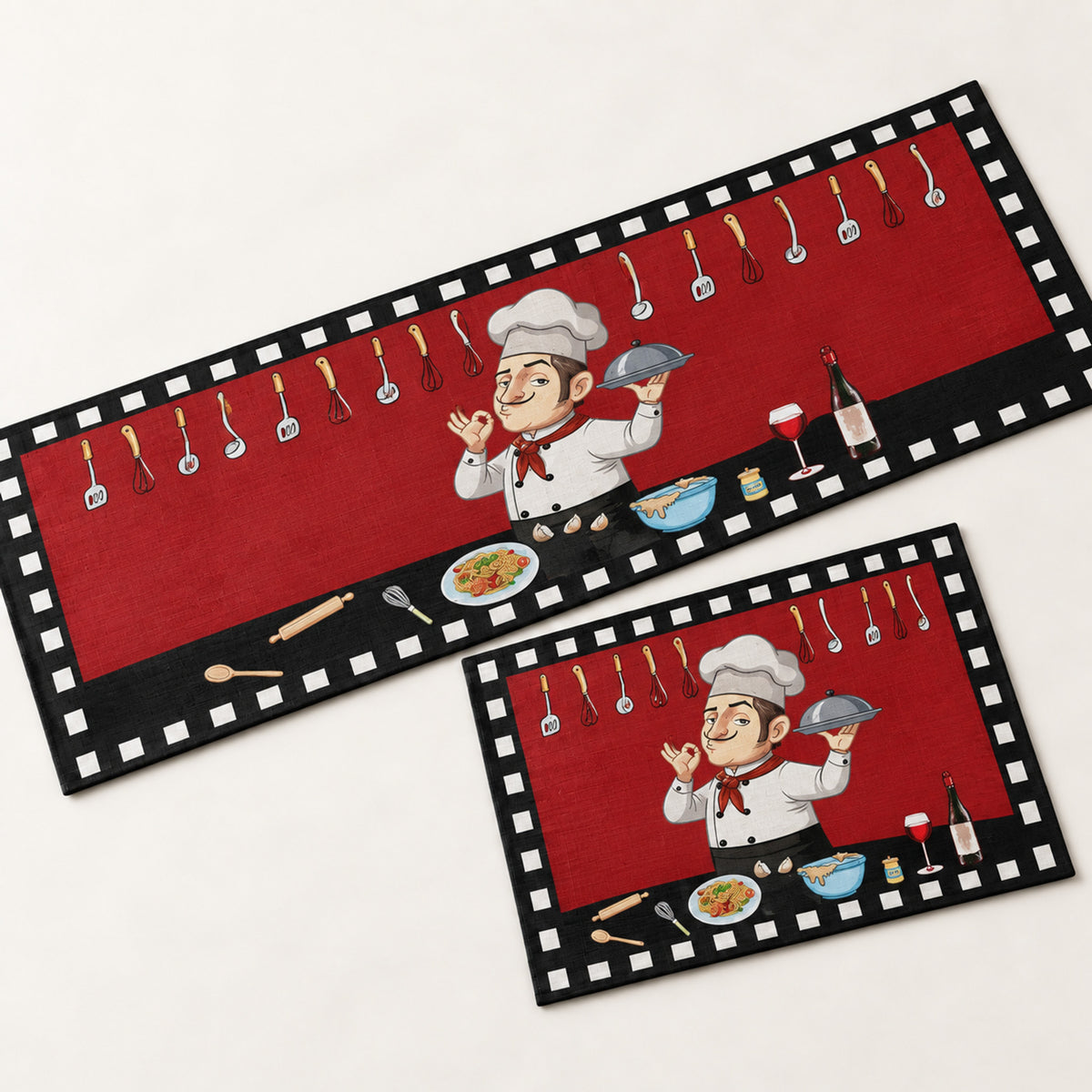 Holiday Table Runner – 13 Seasonal Prints, Festive Dining Décor - Chef Party