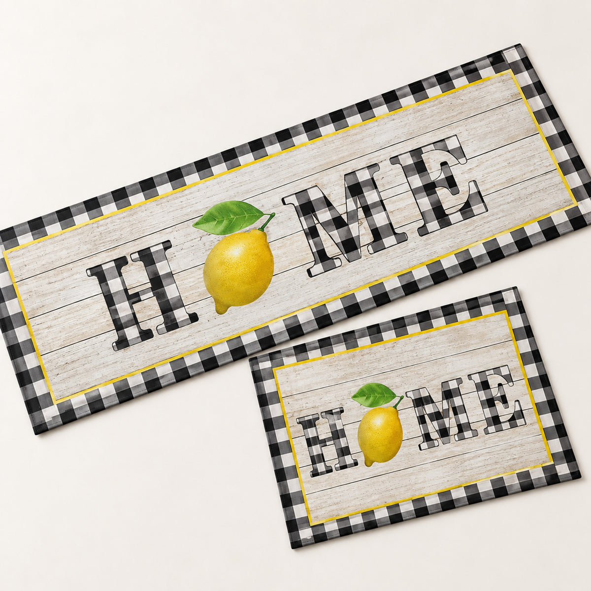 Holiday Table Runner – 13 Seasonal Prints, Festive Dining Décor - Lemon