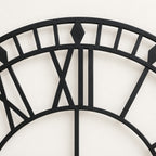 Large Black Skeleton Wall Clock – 88cm Statement Piece for Any Room - detail