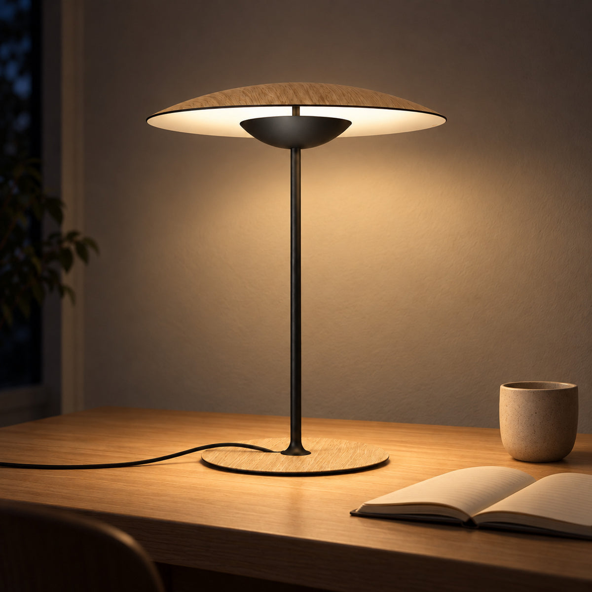 LED Table Lamp 3 Color Modes – Warm, Neutral, Cool Light for Any Room - in use