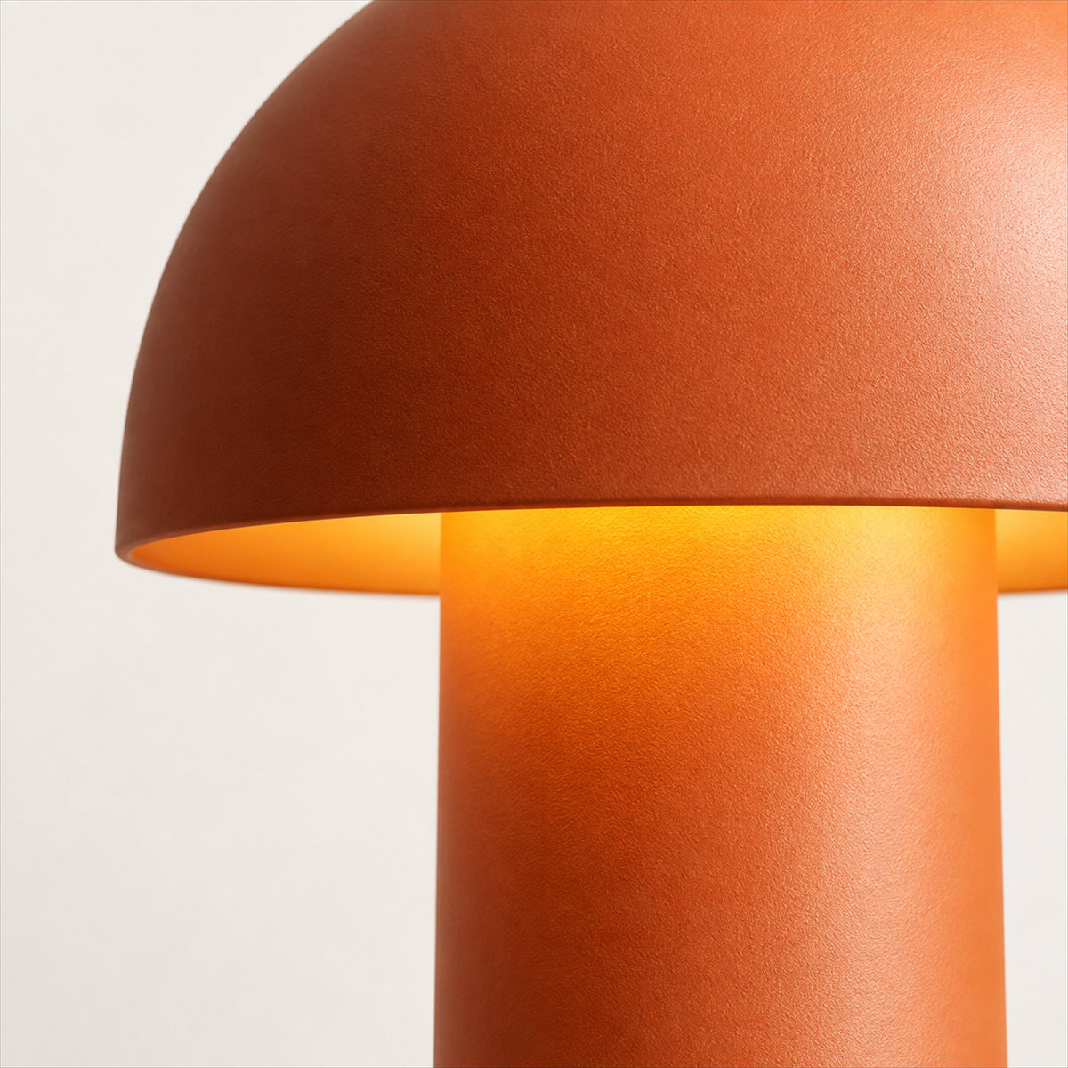 Mushroom Table Lamp – Wrought Iron Dome, Bedside Reading Light - detail