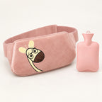 Plush Hot Water Bottle Belt – 120cm Adjustable Strap, Cozy Warmth