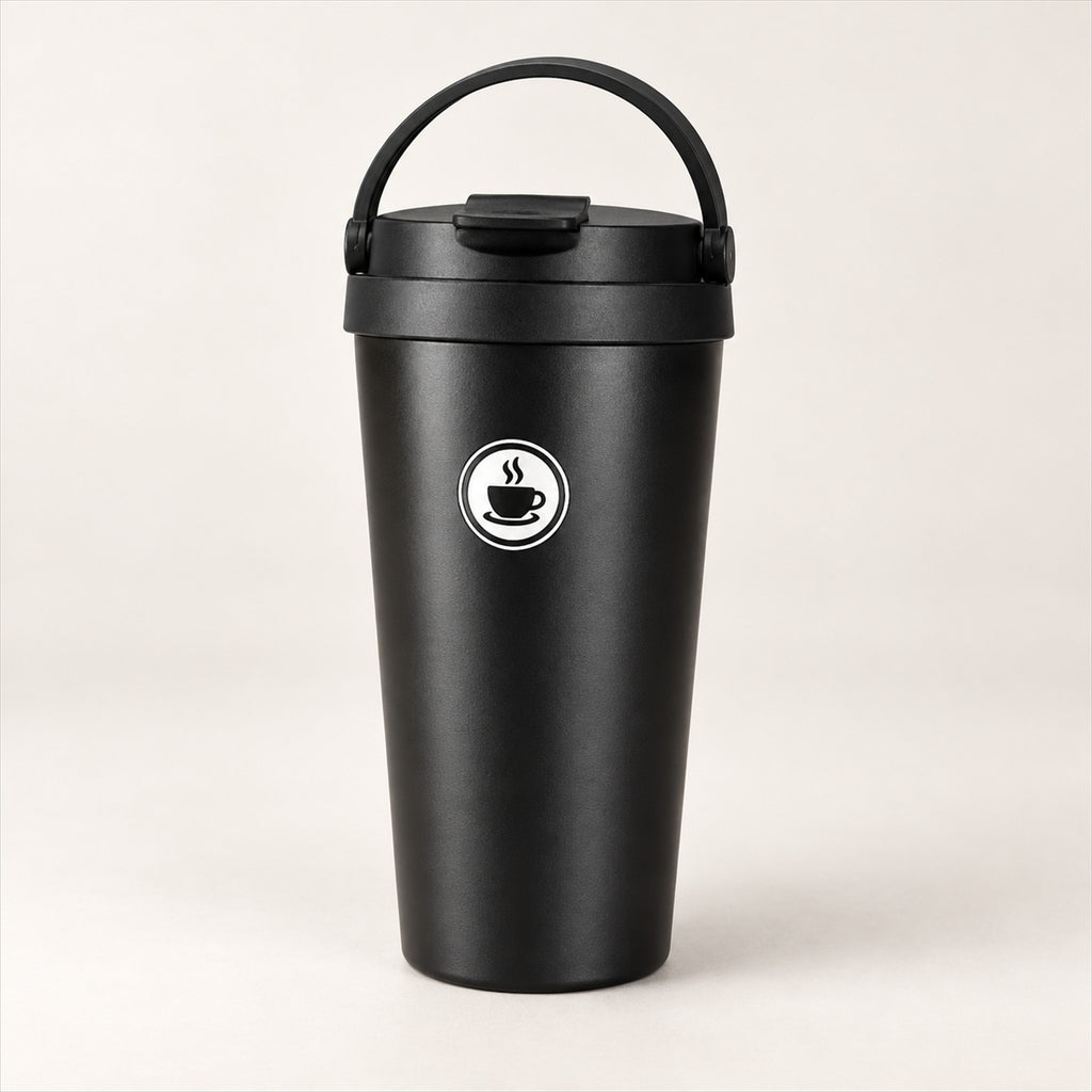 Stainless Steel Travel Coffee Mug – 500ml, Leakproof for Commuters