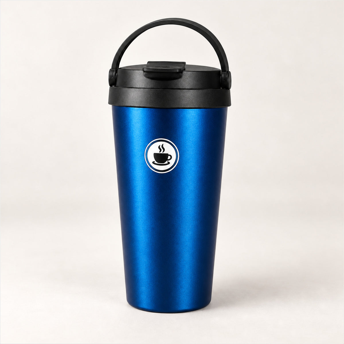 Stainless Steel Travel Coffee Mug – 500ml, Leakproof for Commuters - Dark Blue