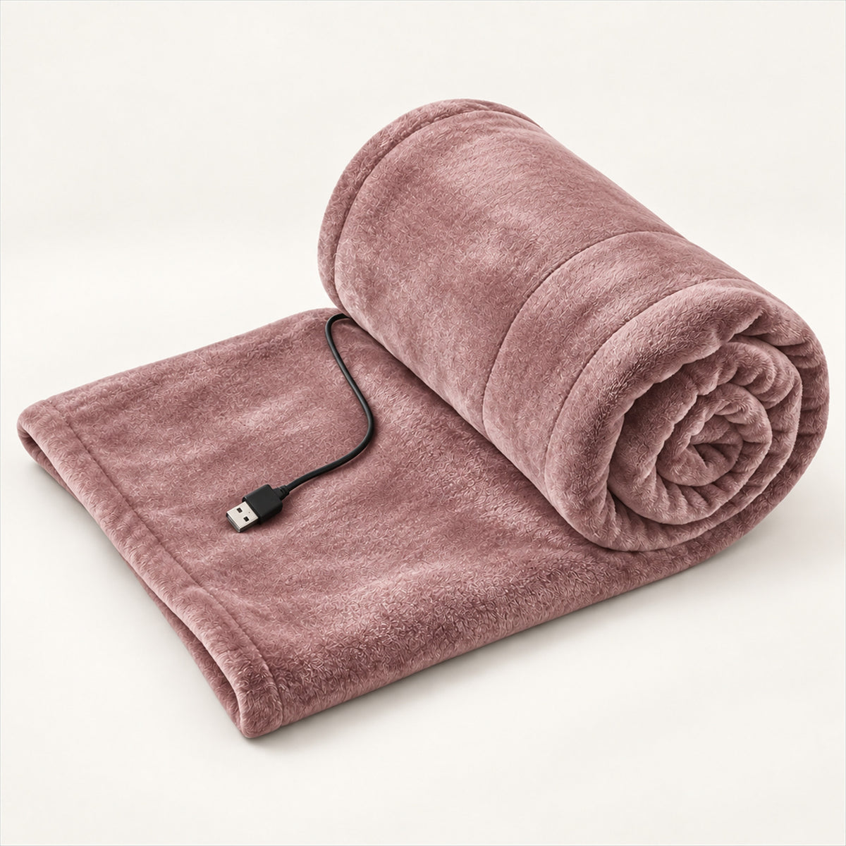USB Electric Blanket – 3 Heat Levels, Soft Warmth Anywhere - Pink