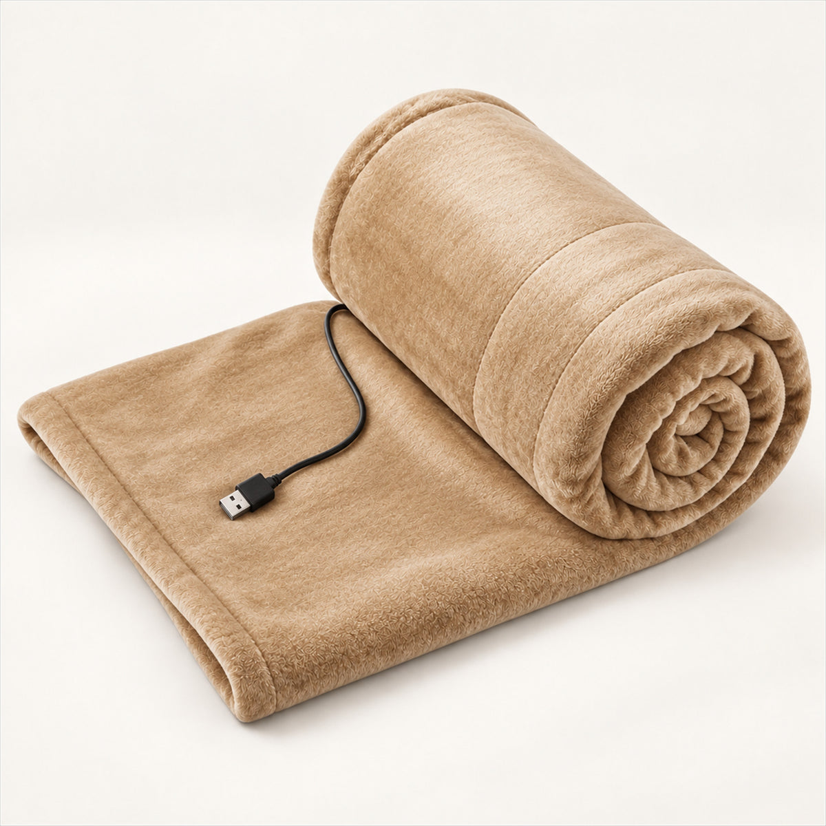 USB Electric Blanket – 3 Heat Levels, Soft Warmth Anywhere - Yellow