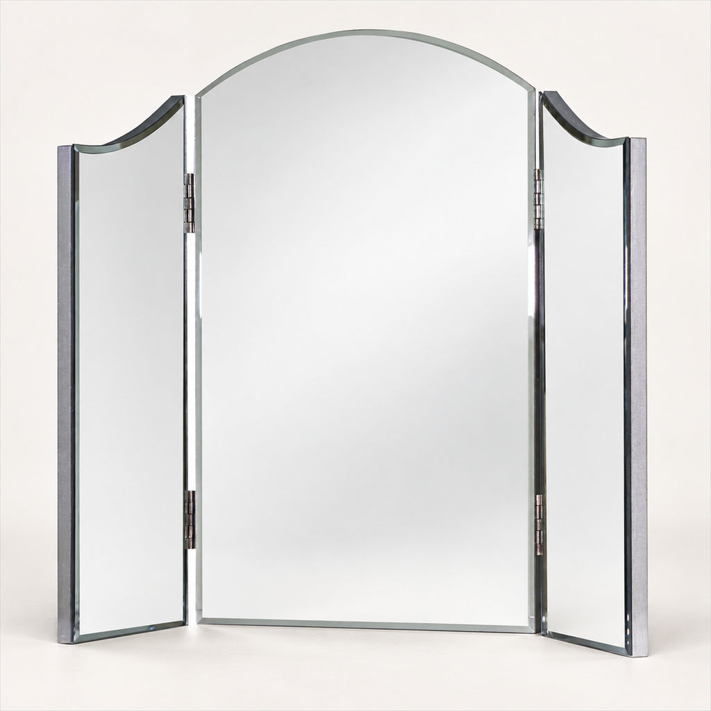 Vintage Triple Dressing Table Mirror – Frameless Design for Vanities
