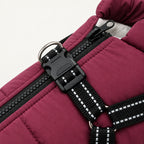 Winter Dog Coat with Harness – Waterproof Windproof, Sizes S-4XL - detail