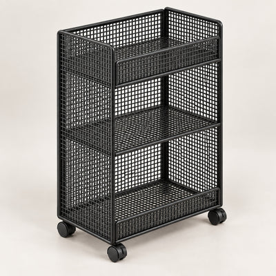 Wire Mesh Bookshelf Organizer, Two-Tier Design, Small Space Storage